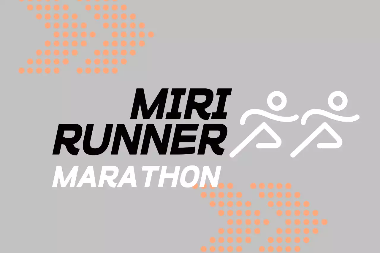 Promote an orange and black marathon