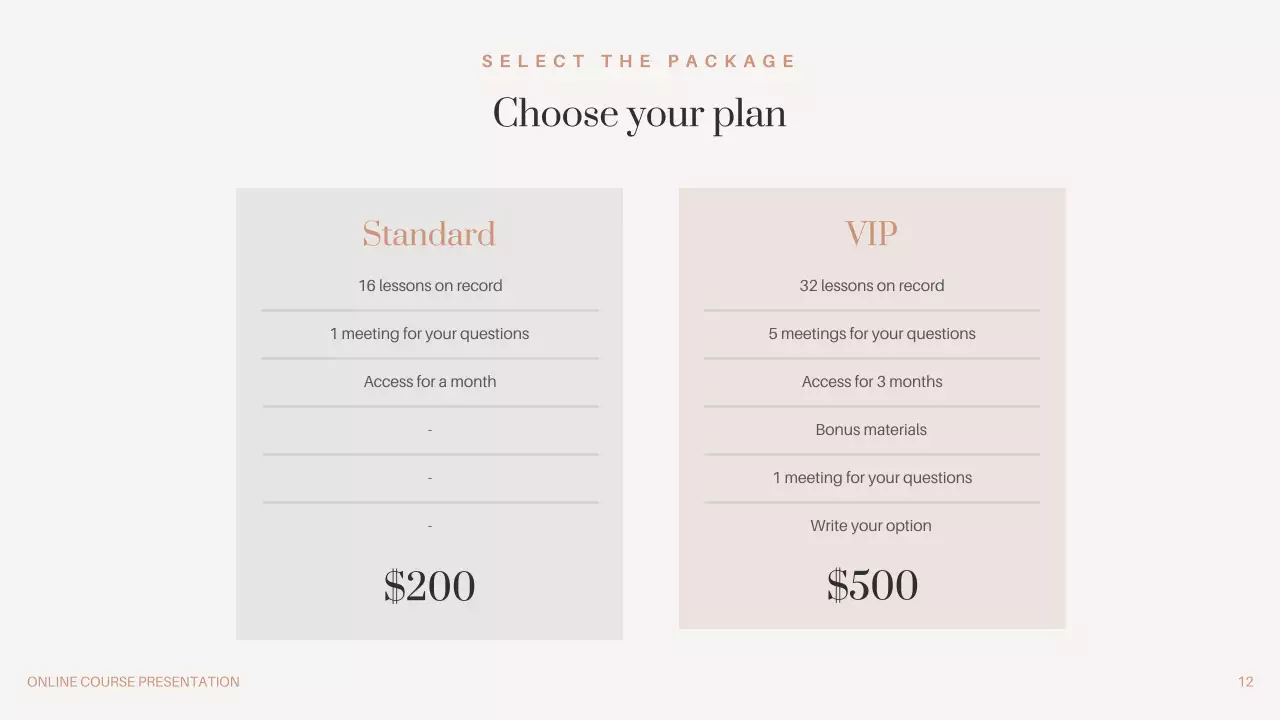 Beige Professional Marketing Course Guide Presentation