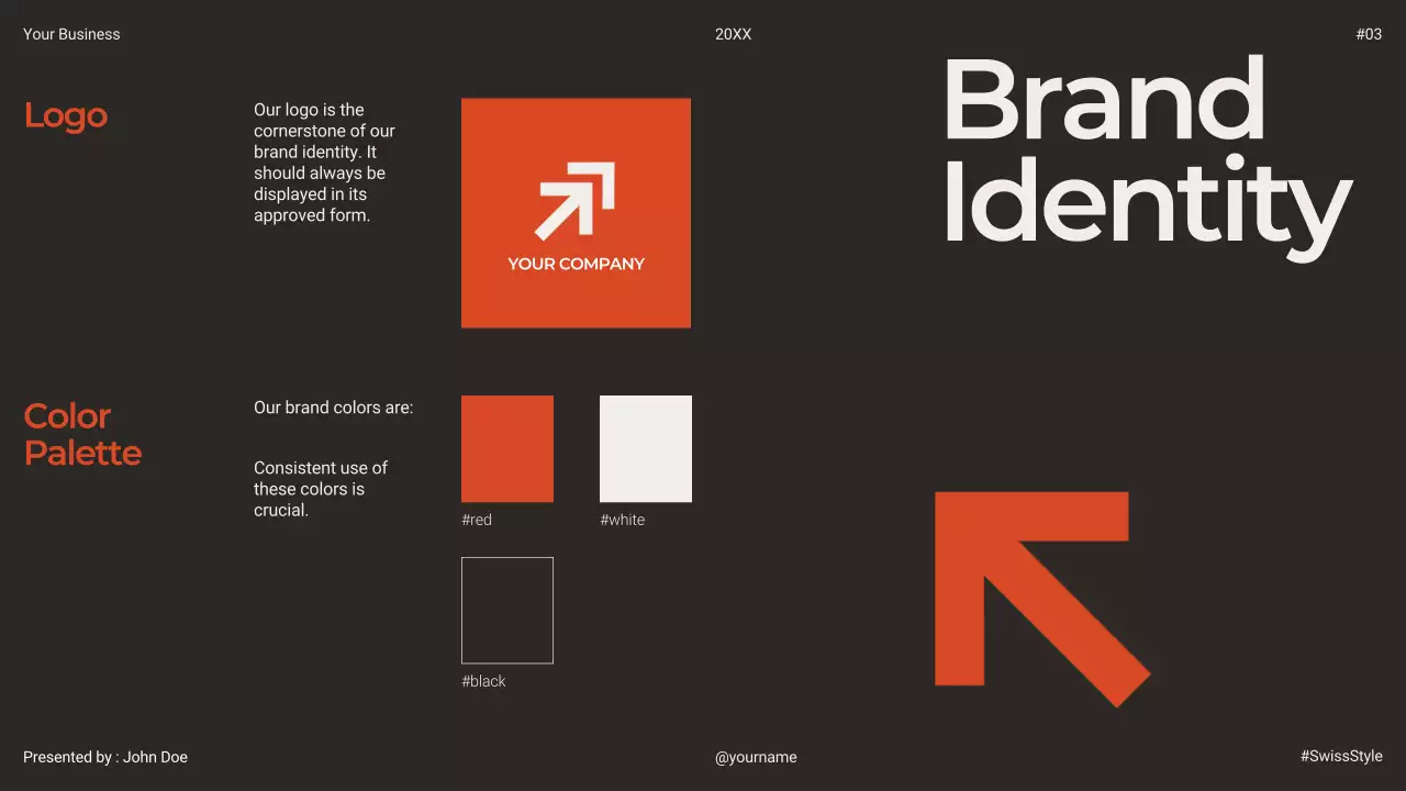 Orange Modern Brand Guide Presentation