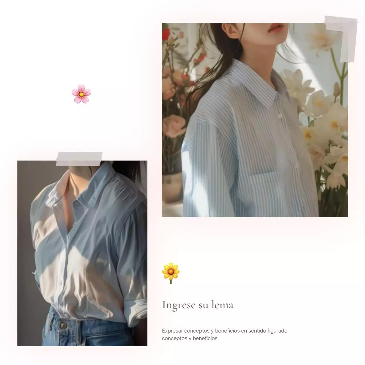 Un diseño de foto o anuncio para un centro comercial de moda con un estilo sencillo de emojis blancos y grises.