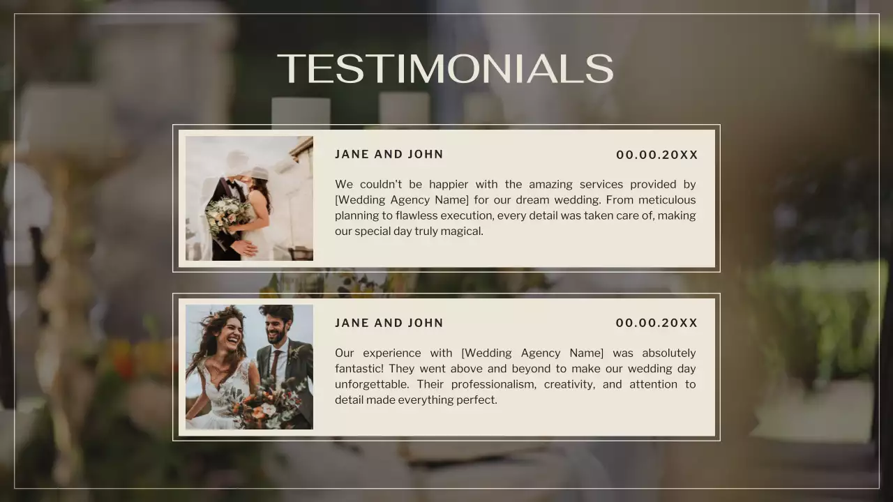 Beige Elegant Wedding Promotion Presentation