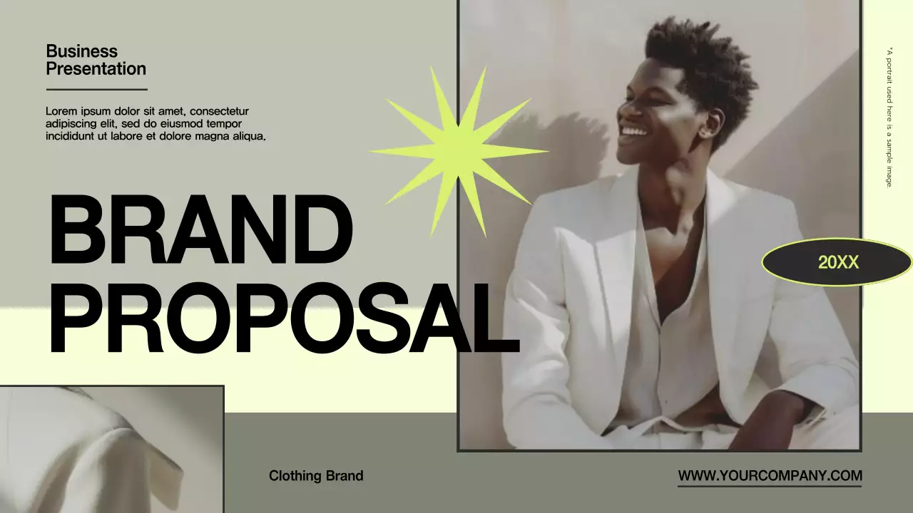 Beige Modern Fashion Proposal Presentation