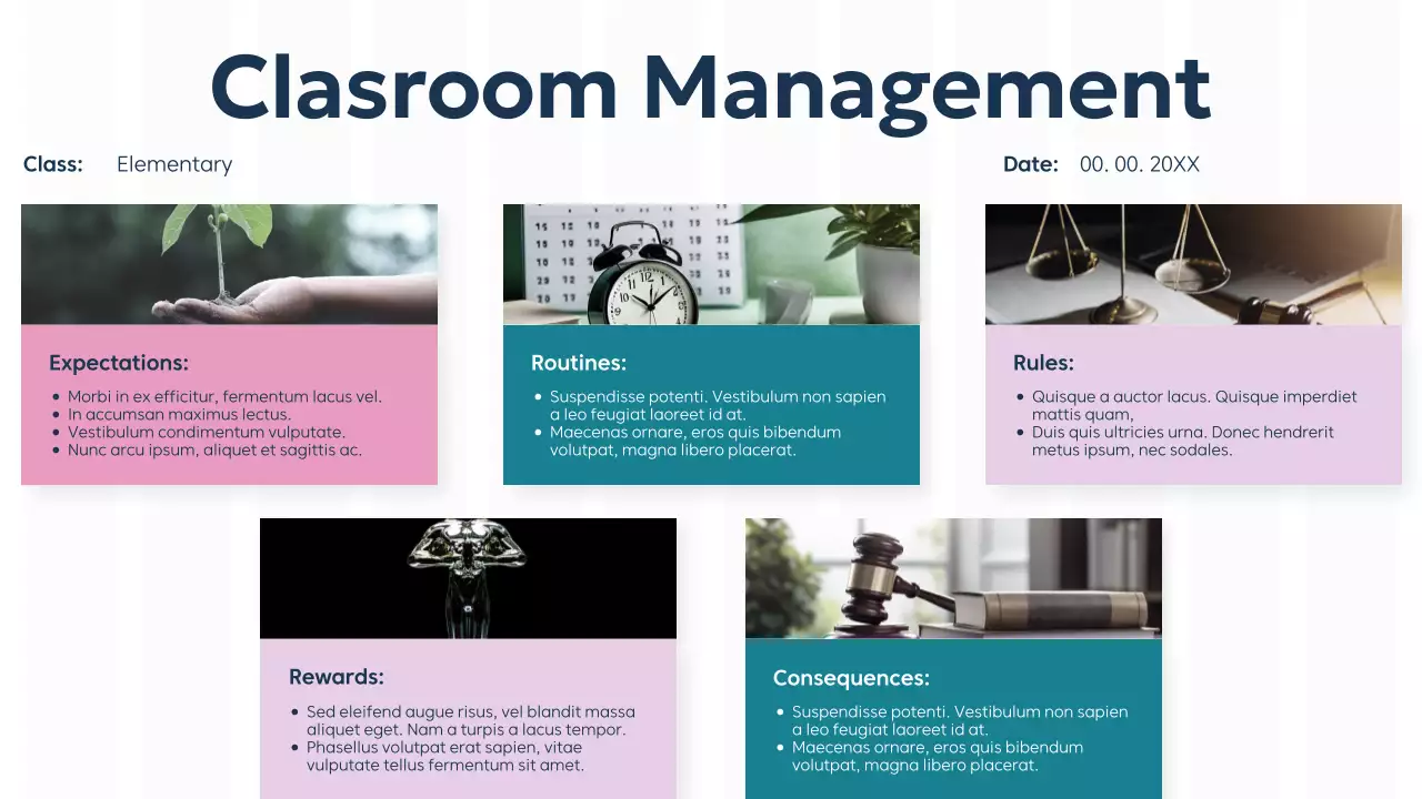 Teal Professional Classroom Guide Presentation