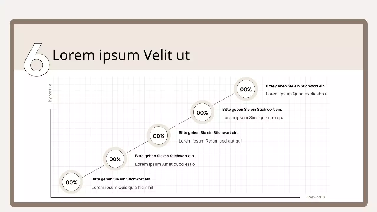 Eine einfache Trainingsgrundierung in Braun und Beige