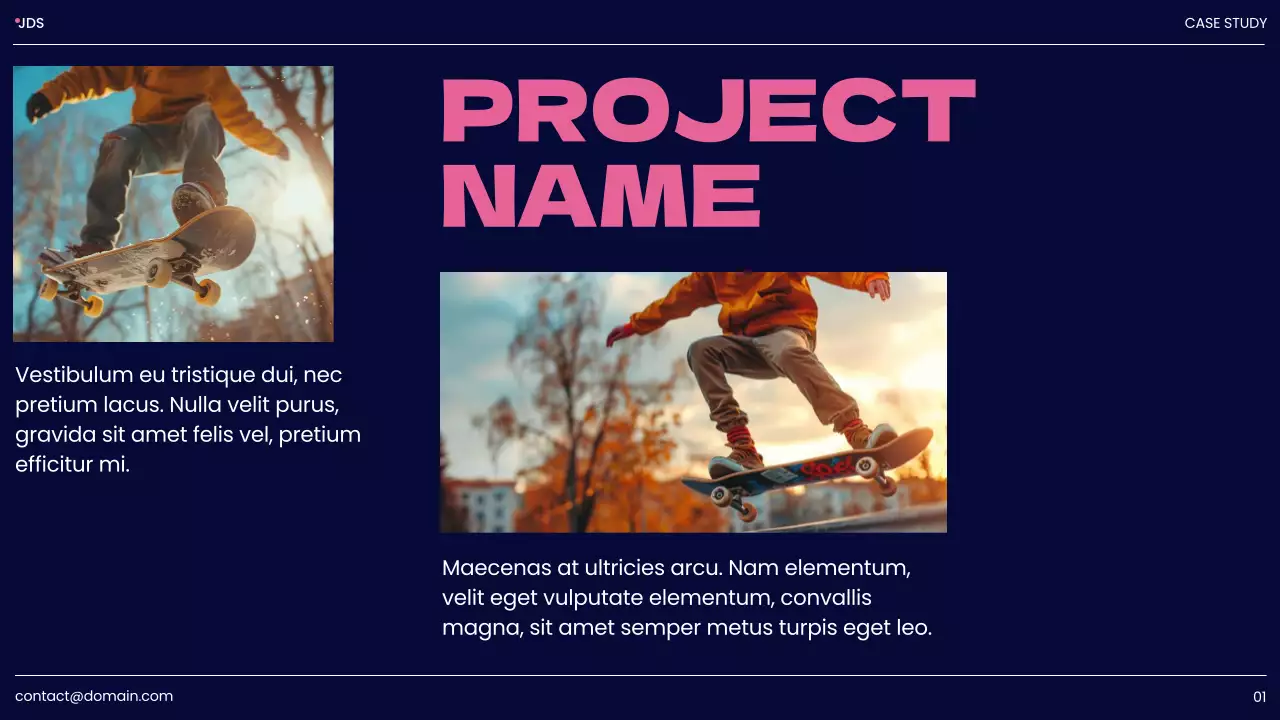 Navy Modern Design Portfolio Presentation