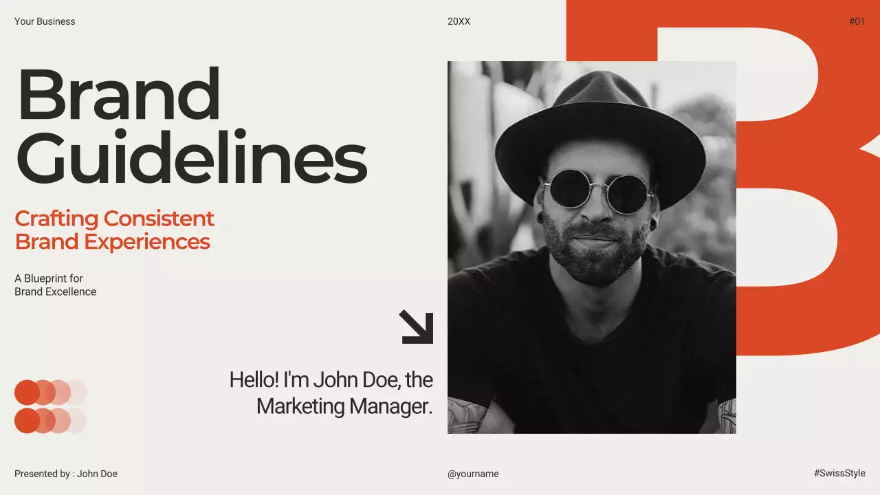 Orange Modern Brand Guide Presentation