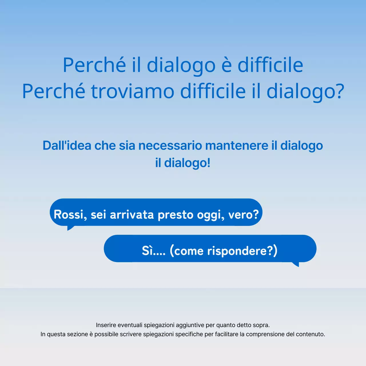 Promozione minimalista del lancio di un libro in blu e azzurro
