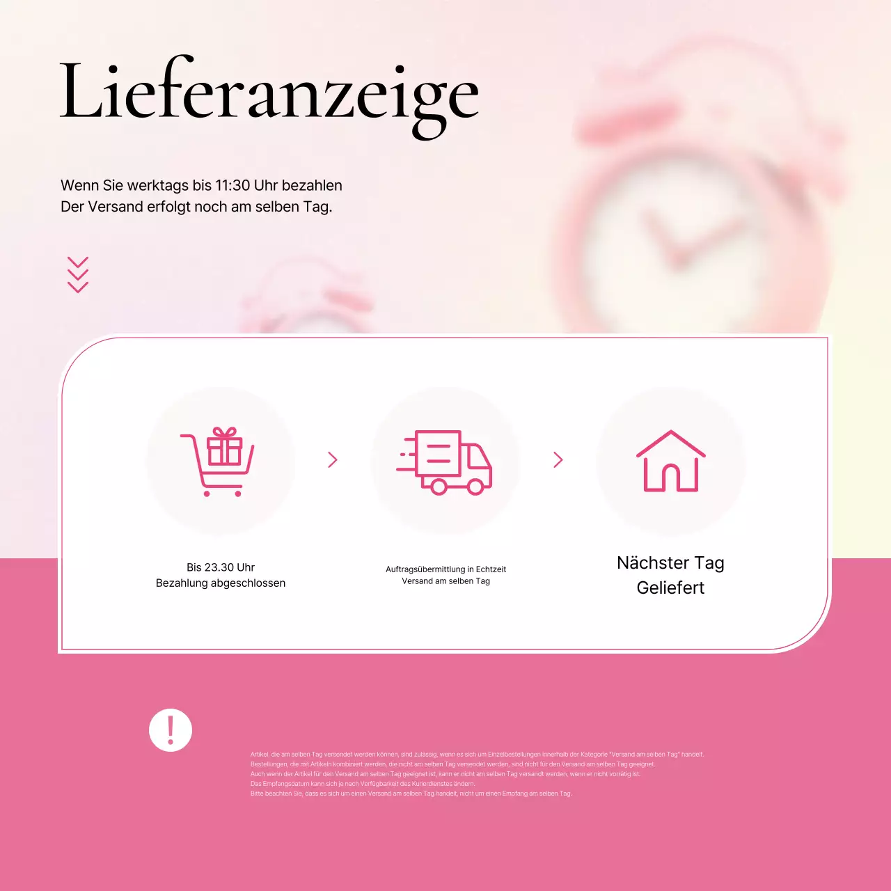 Förderung des trendigen Modetrends Rosa