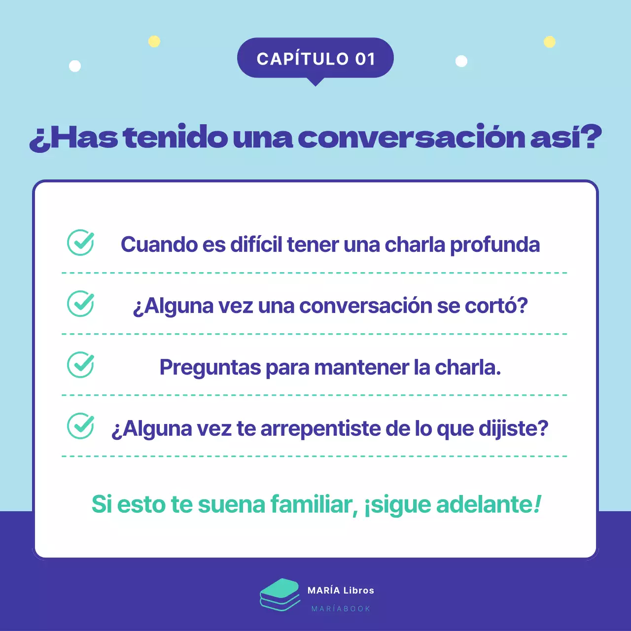 Promociona el lanzamiento de un bonito libro en menta y azul marino