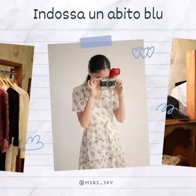 Un post su un simpatico album di note blu e bianche con nastro scarabocchiato