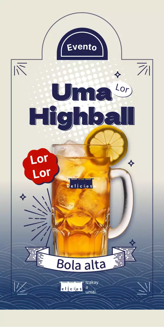 Stand para eventos Highball POP Tipo B