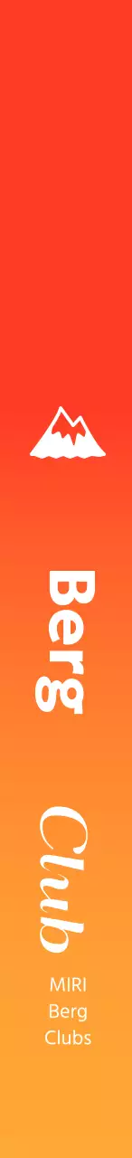 Promoot bergklimclubs in rode en blauwe kleurverlopen
