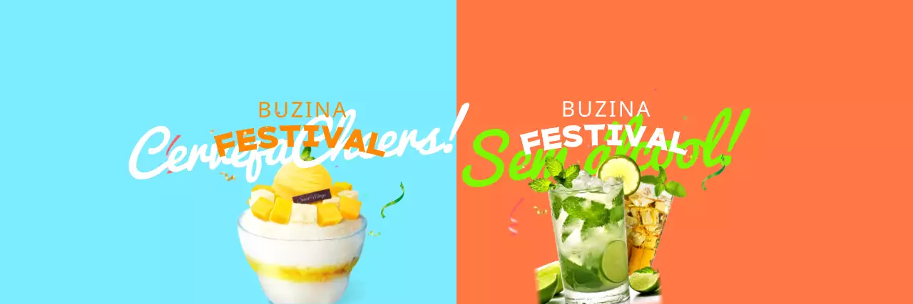 Bebidas e artigos de papelaria inspirados nos festivais de verão