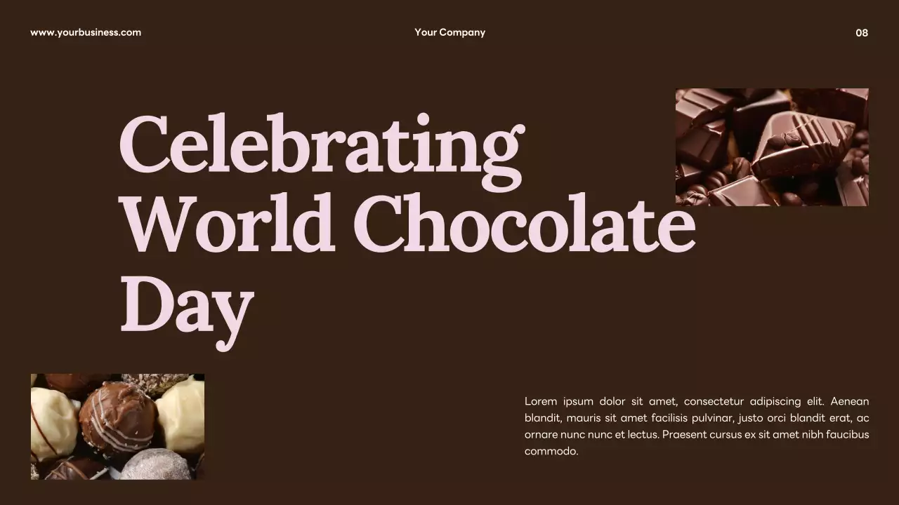 Brown Professional Chocolate Promotion Presentation