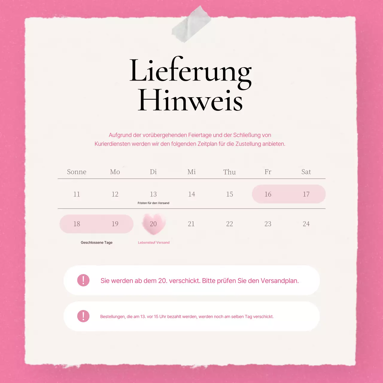 Förderung des trendigen Modetrends Rosa