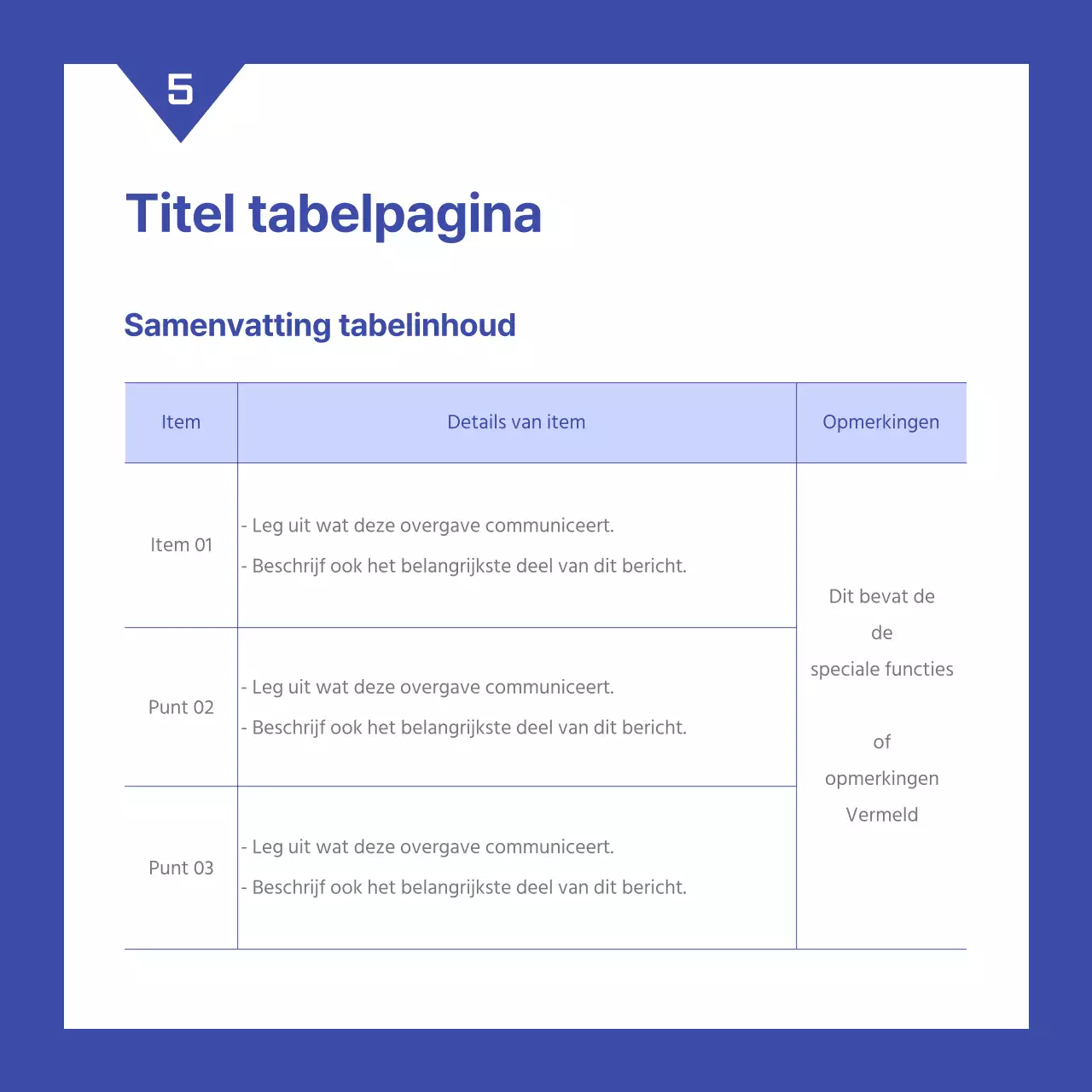 Een eenvoudig blauw-wit beoordelingsrapport voor bedrijfsprestaties