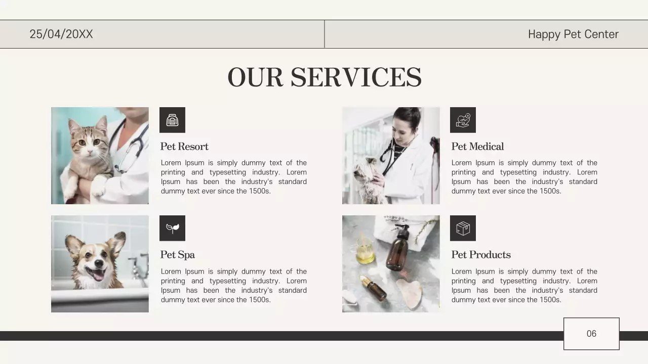 Beige Classic Pet Care Guide Presentation