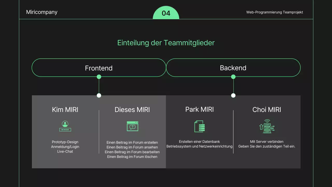 Ein einfacher, schwarz-weißer Auftrag zur Webentwicklung