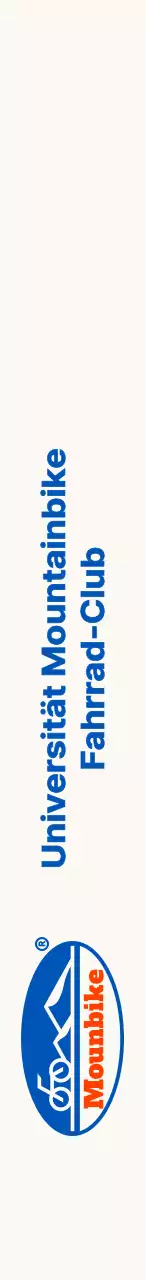 Mountainbike-Club mit einem einfachen Logo mit Bergen und Fahrrädern