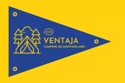 Diseñar un camping con iconos ilustrados