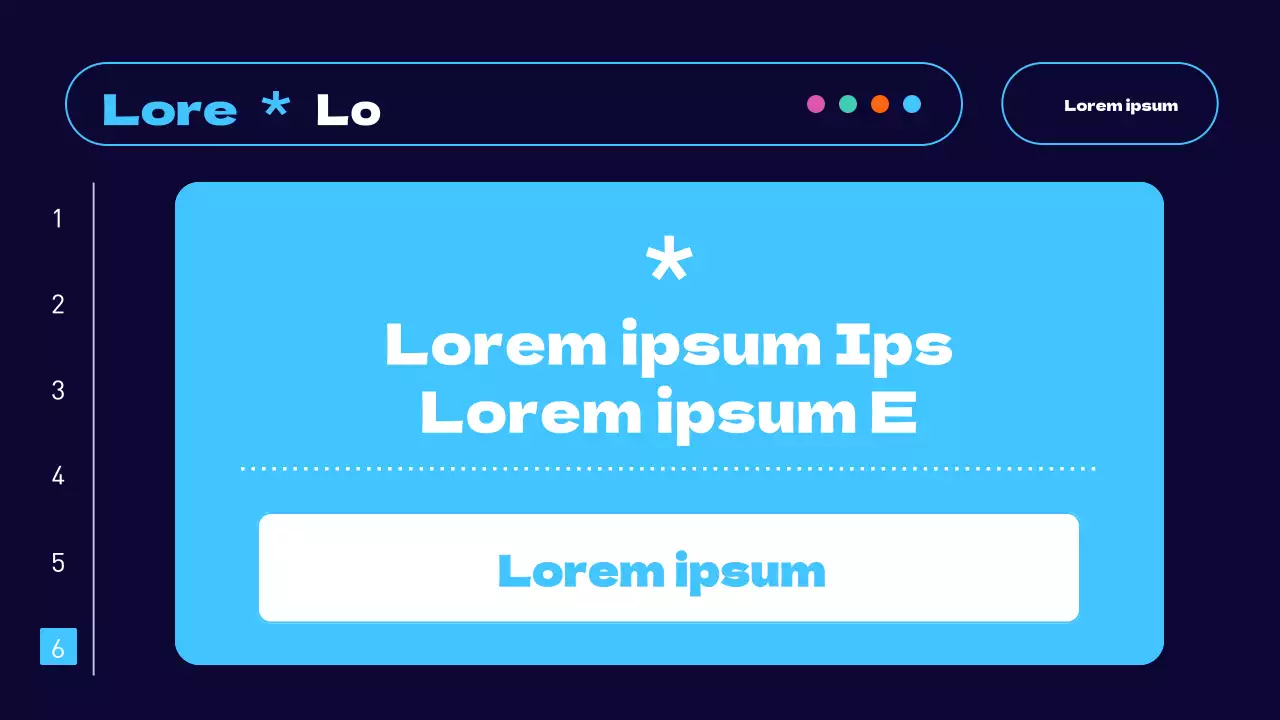 Trendy Web-Entwicklungsprojekt Brief in hellblau und orange