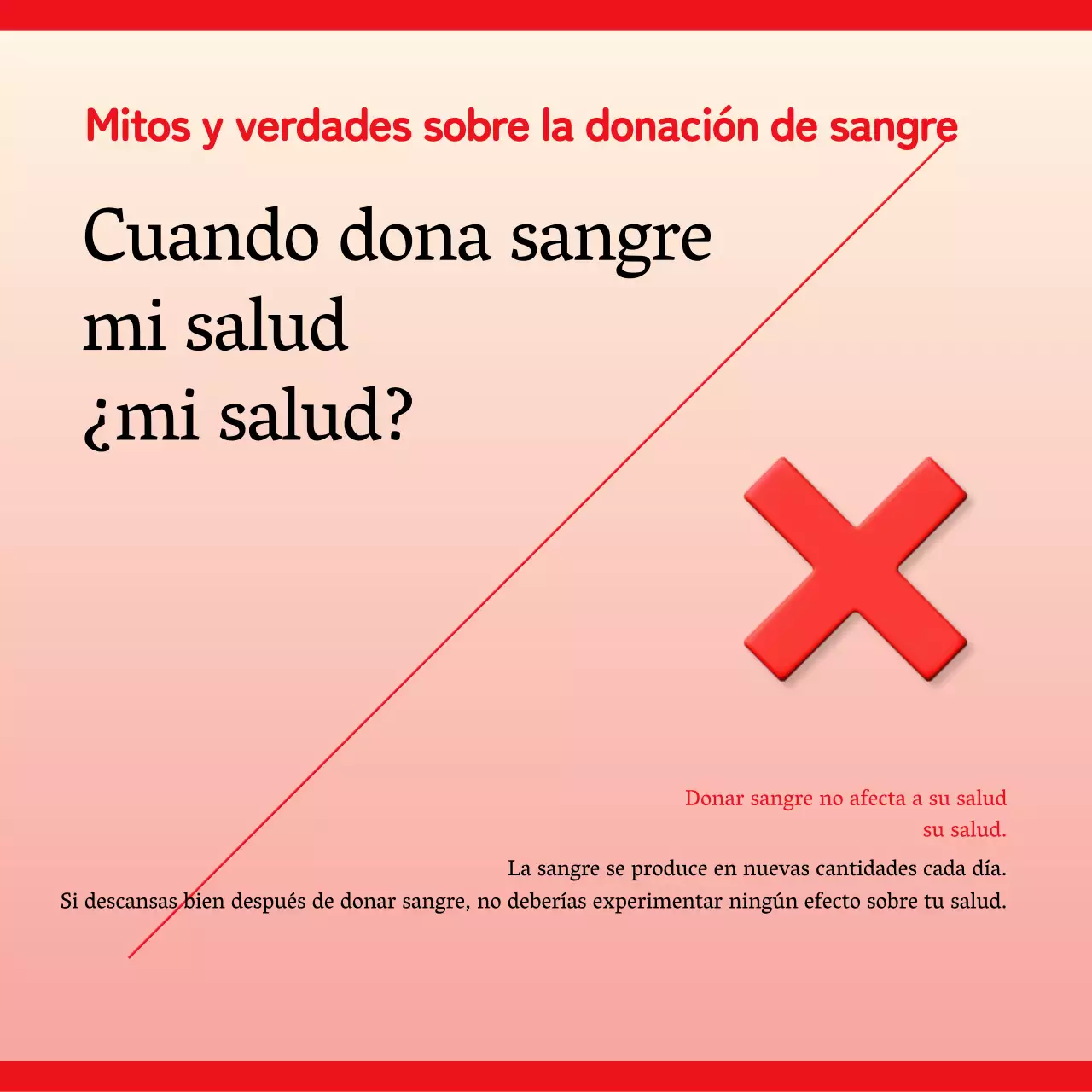 La sencilla llamada de la Roja a donar sangre