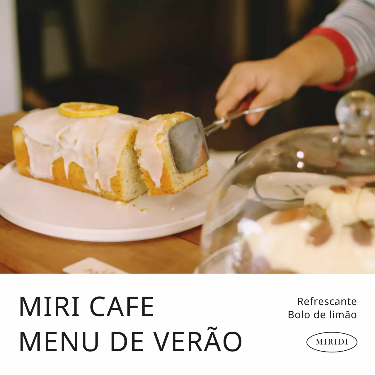 Carta do menu sazonal do café moderno Orange and Black