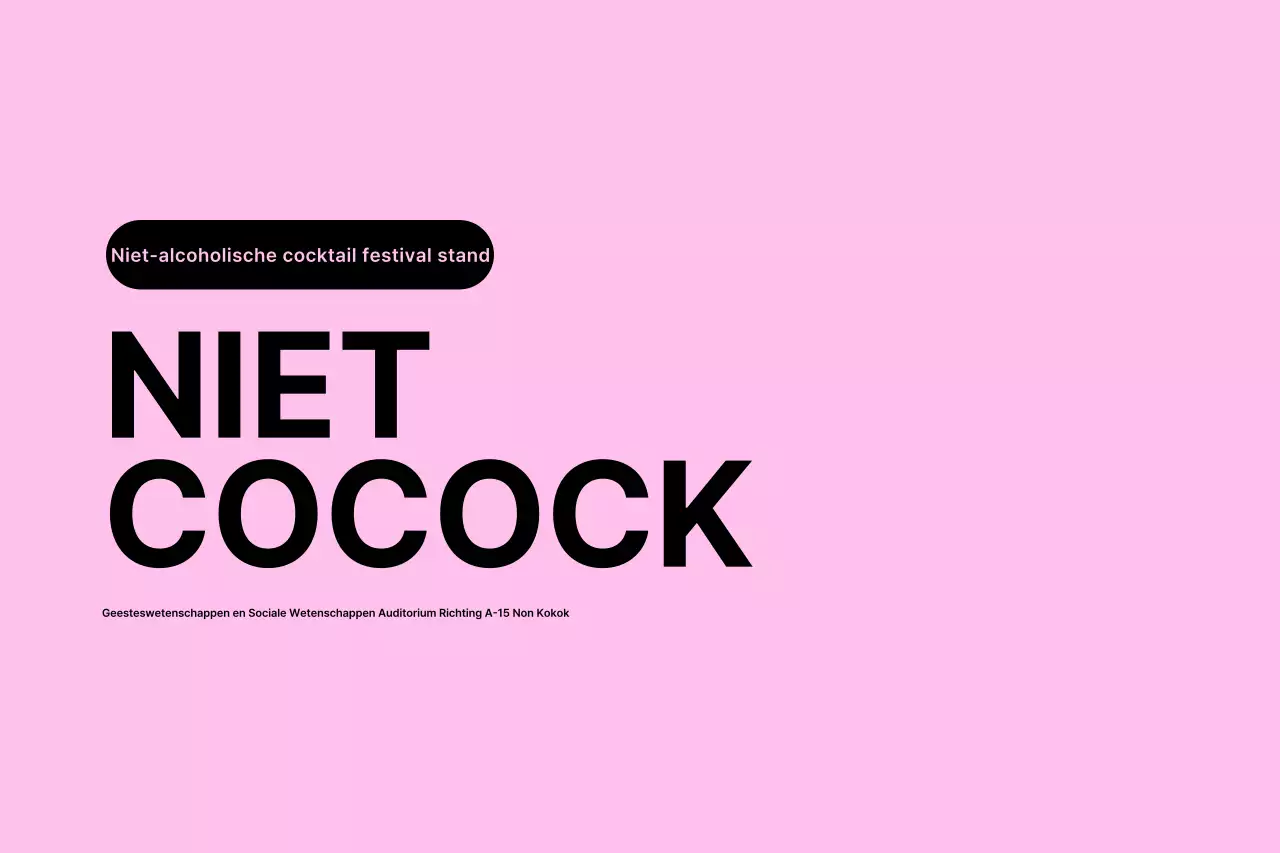 Festival conceptontwerp met zwart en pastelkleur in twee tinten