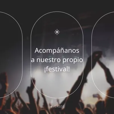 Un post sobre una fiesta concierto de moda en azul marino y blanco