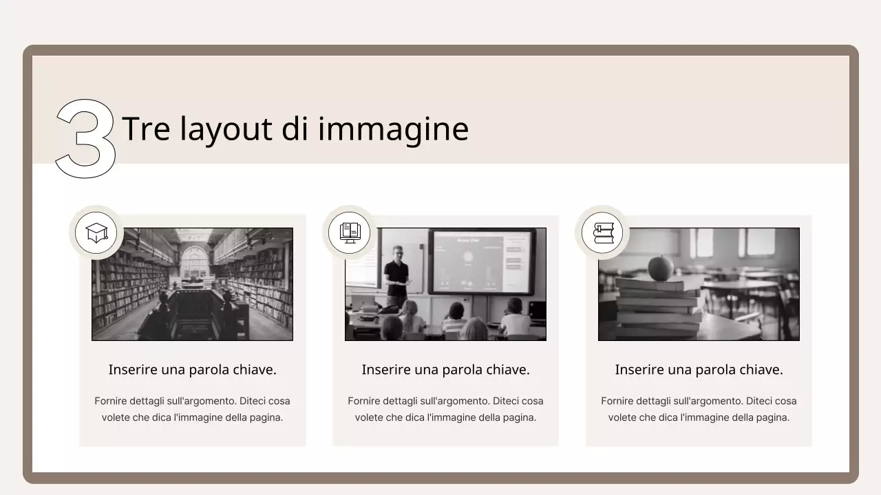 Un semplice primer di formazione nei colori marrone e beige