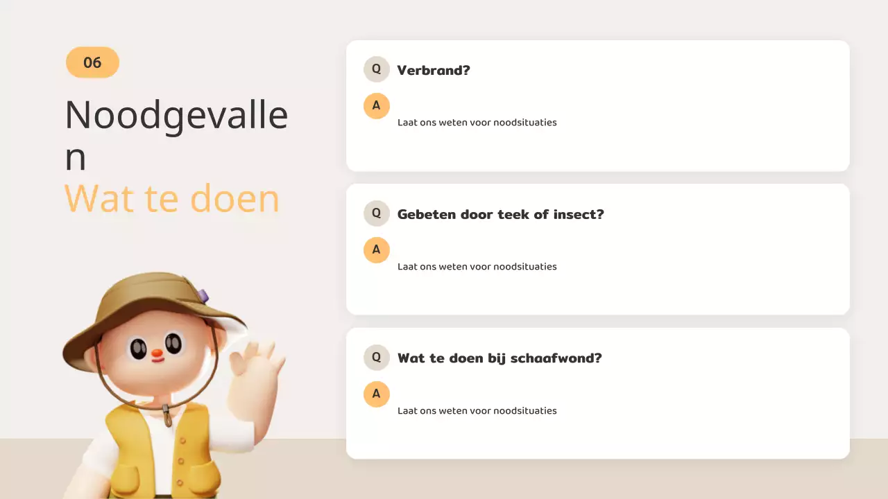 Een gids voor de oranje en beige zomercamping