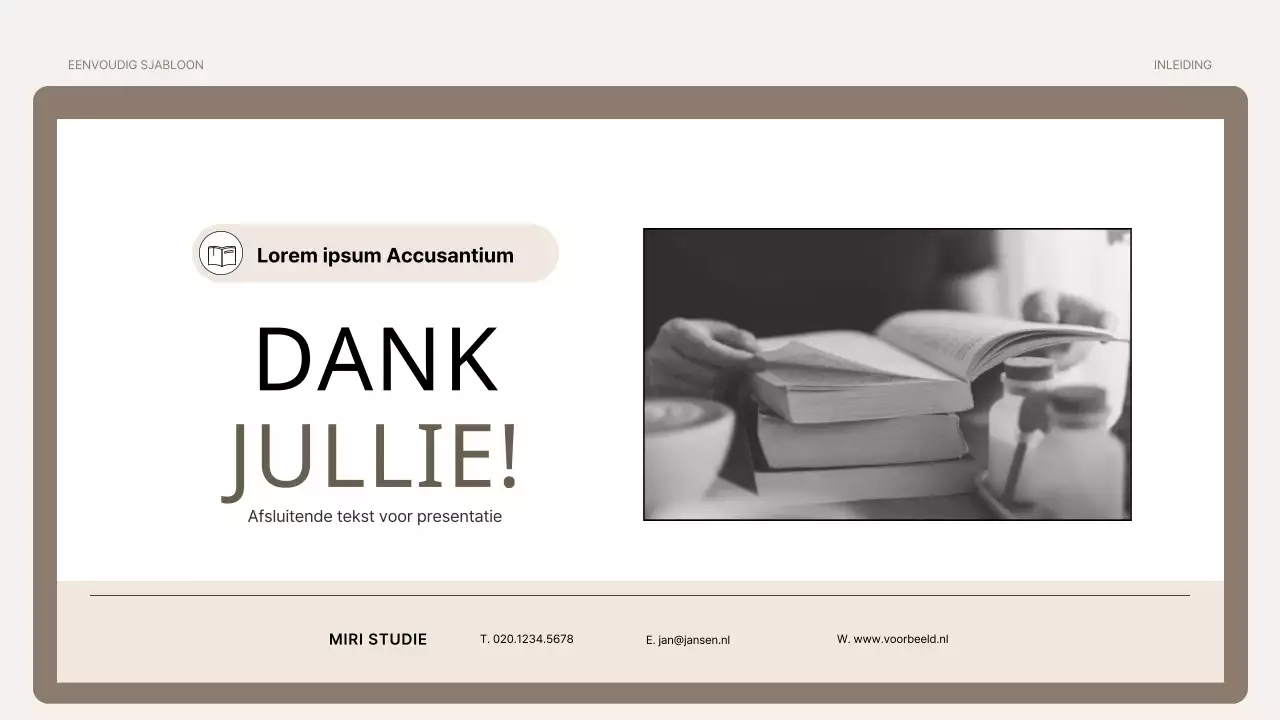 Een eenvoudige trainingsprimer in bruin en beige