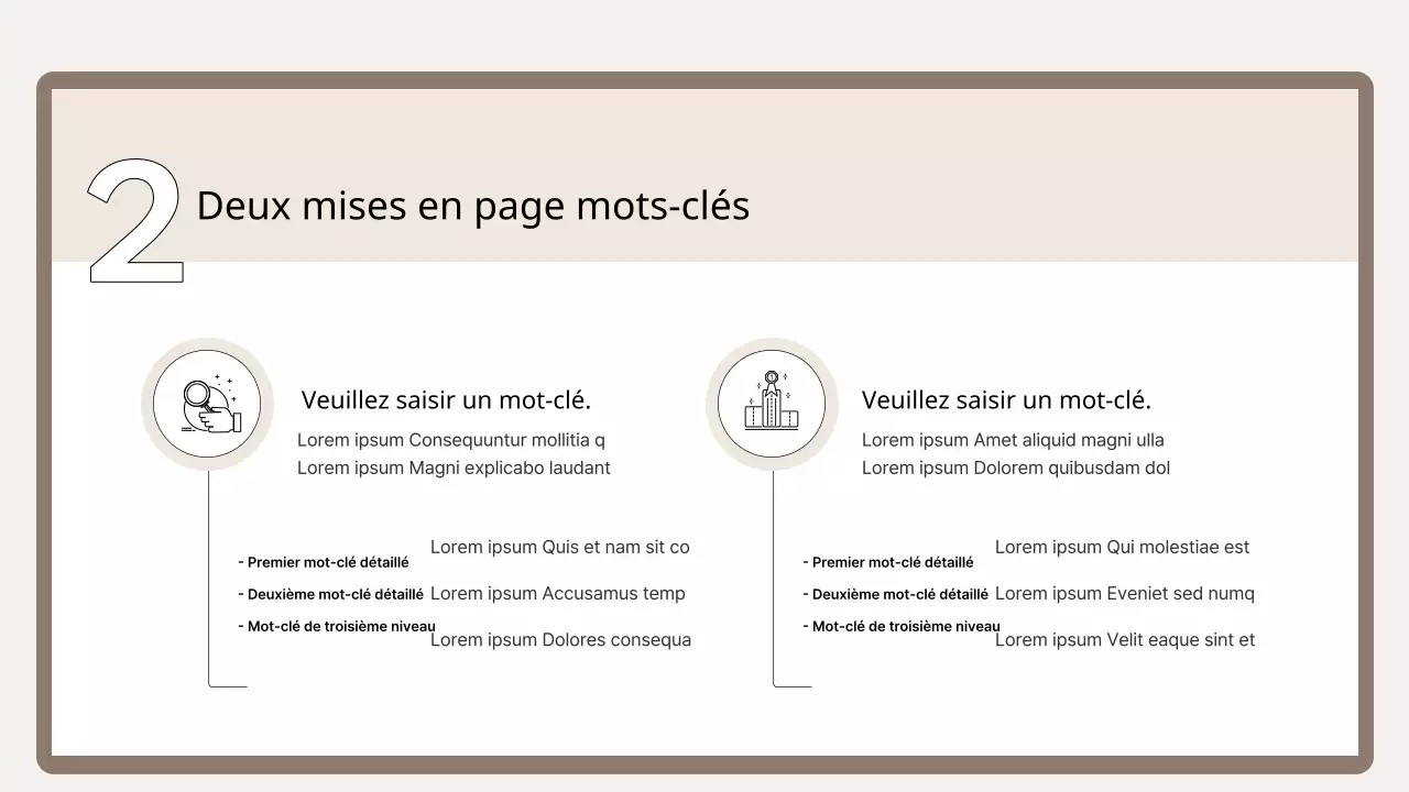 Un simple primer d'entraînement en brun et beige