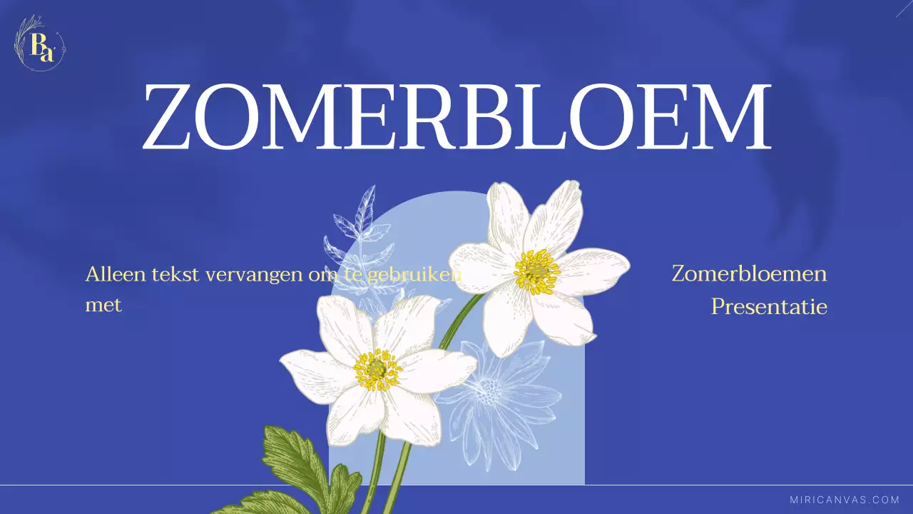 Luxe zomerbloemen in blauw en lichtblauw Klein zakelijk merk