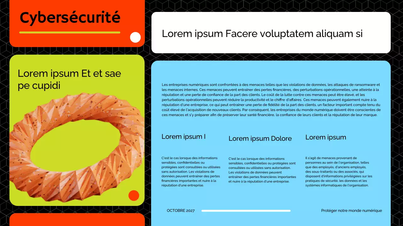 Matériel de cours sur la cybersécurité moderne (rouge et citron vert)