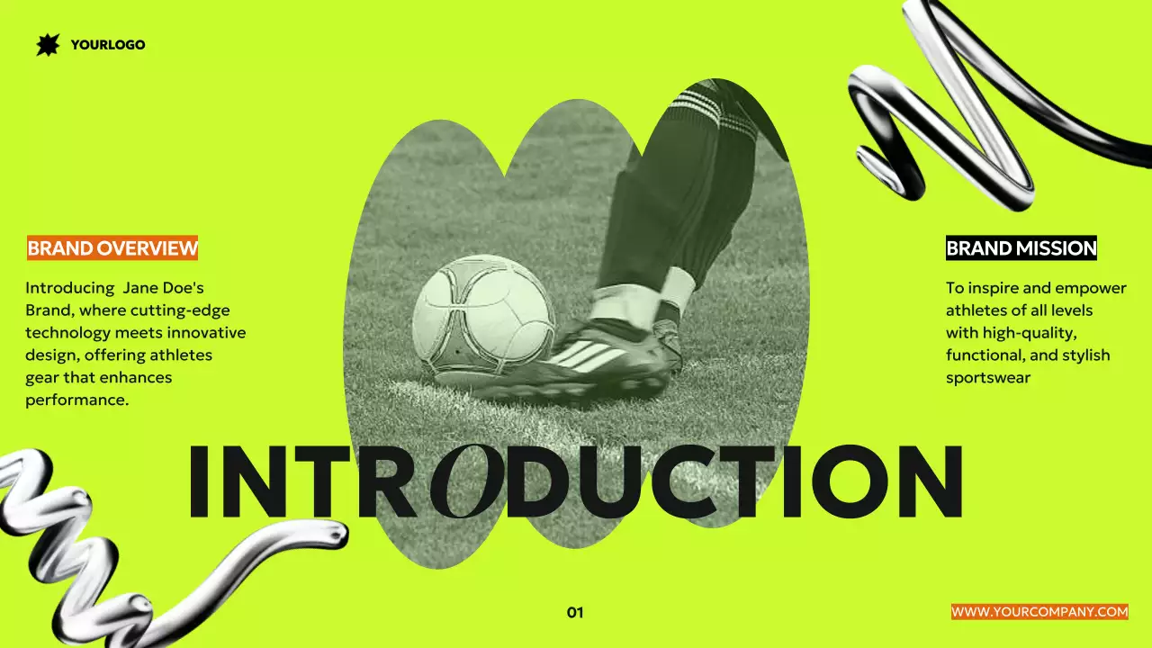 Orange Neon Modern Elevate Your Game Brand Proposal Introduction