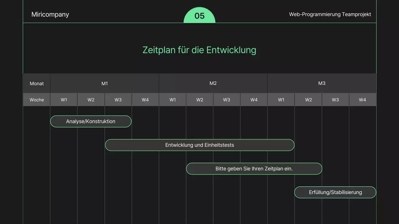 Ein einfacher, schwarz-weißer Auftrag zur Webentwicklung