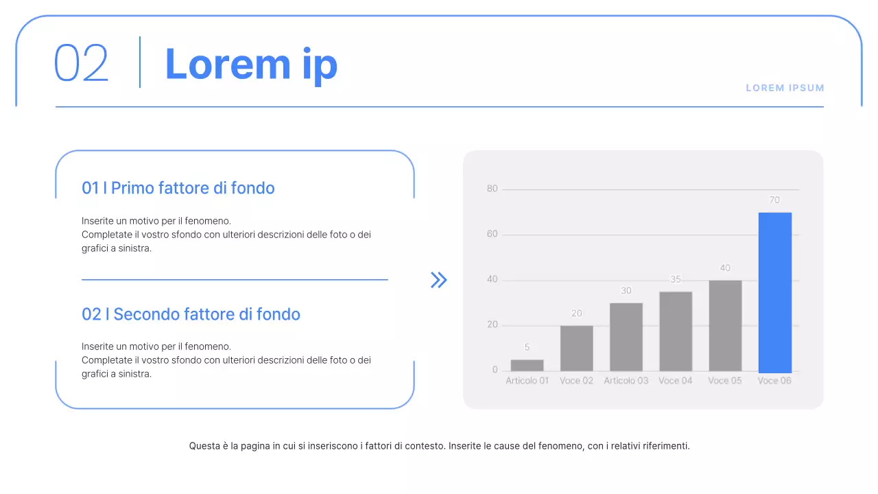 Rapporti aziendali semplici in blu