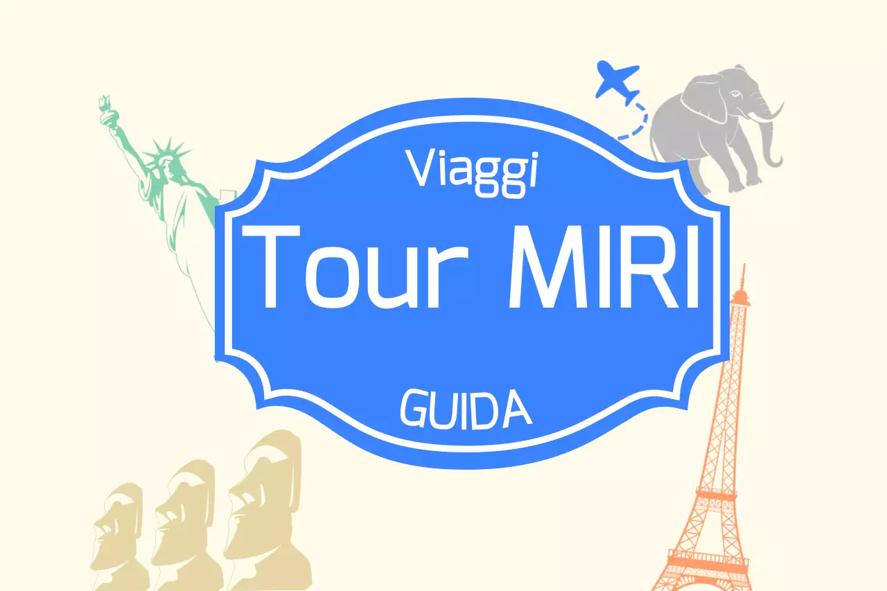 Concetto di guida turistica in beige e blu