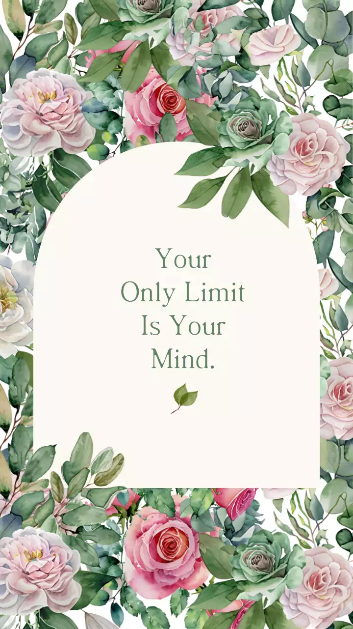 Floral Elegant Motivation Poster Instagram Post