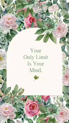 Floral Elegant Motivation Poster Instagram Post