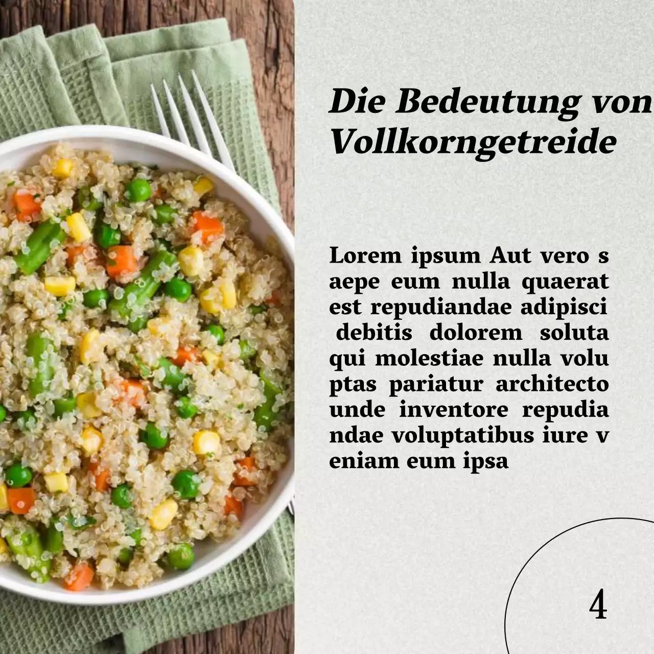 Grau und Braun Natürliche Gesunde Ernährung und Diätführer