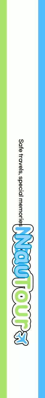 Rancang pemandu wisata yang lucu dengan ikon