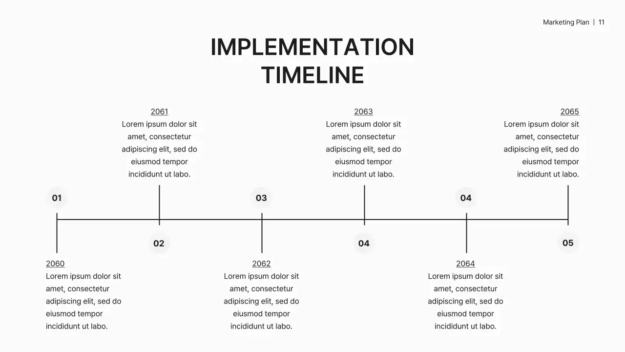 White Professional Marketing Plan Document Presentation