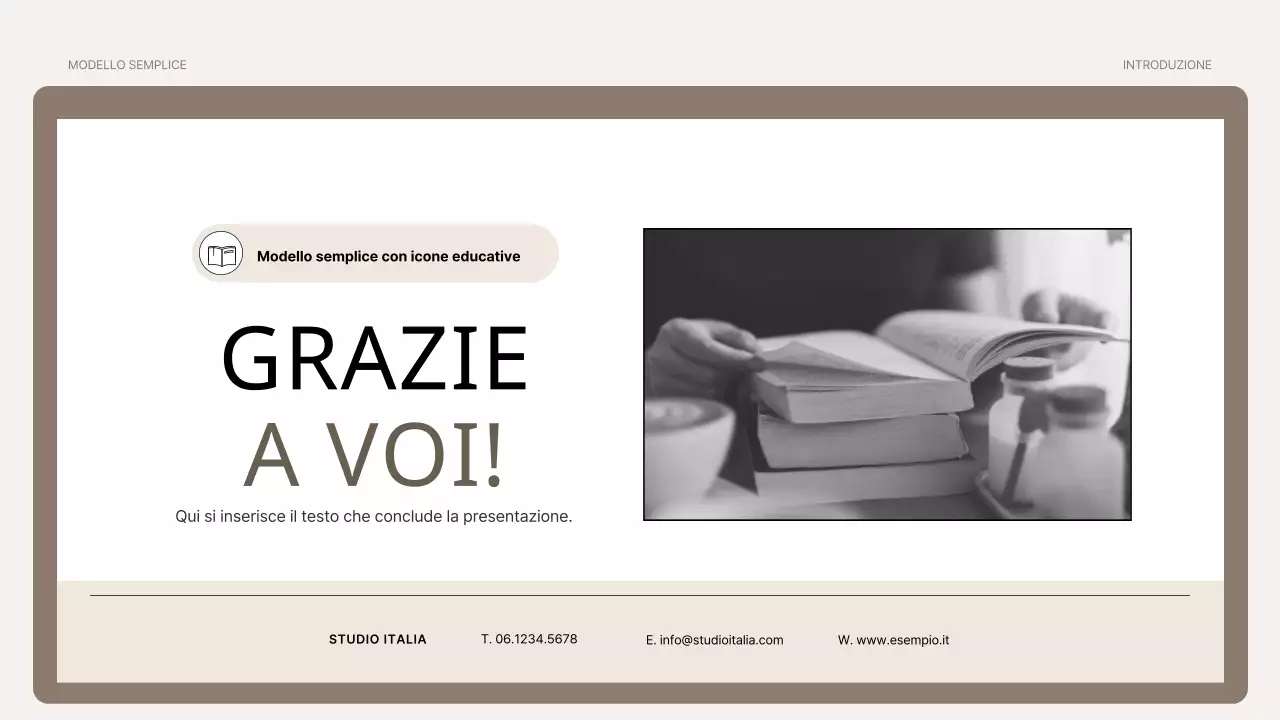 Un semplice primer di formazione nei colori marrone e beige