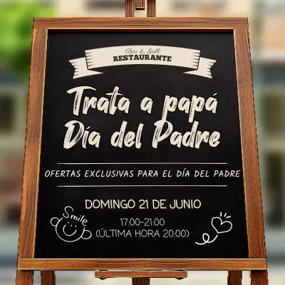 Anuncie ofertas especiales en restaurantes de moda en blanco y marfil