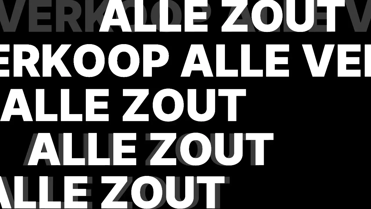 Promoot zwarte, kitscherige typografie