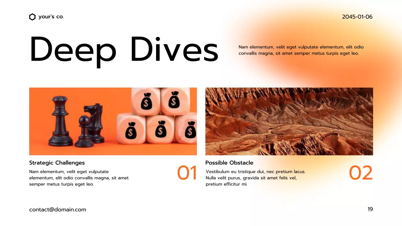 Orange Modern Business Deck Presentation