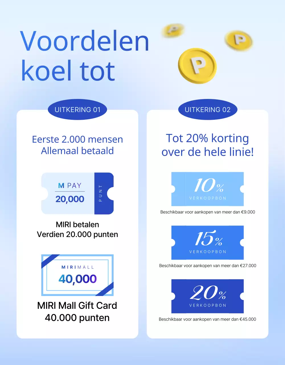 Promoot een zomerdisplay met trendy blauwe en lichtblauwe kleuren