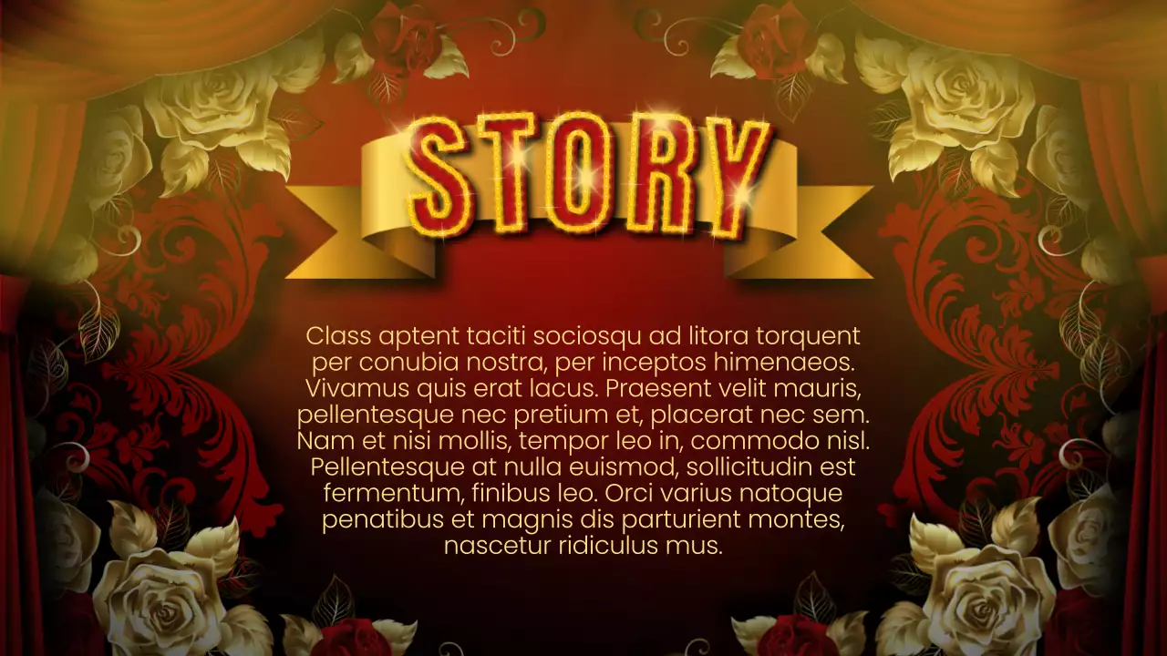 Red Vintage Cabaret Guide Presentation